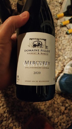 Bourgogne Mercurey Domaine Pillot 2020