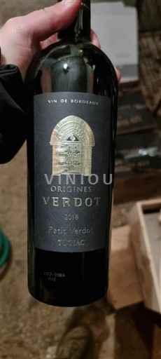 Bordeaux Origines Verdot 2018
