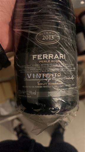 Peneča vina Rosé brut Perlé Rosé Riserva Ferrari 2013 Italija Trentino-Južna Tirolska Ni doloceno DOC