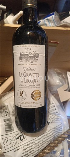 Burdeos Bordeaux superior Château La Gravette des Lucques 2014
