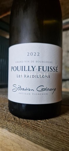 Borgoña Pouilly-fuissé Sébastien Giroux Les Raidillons 2022