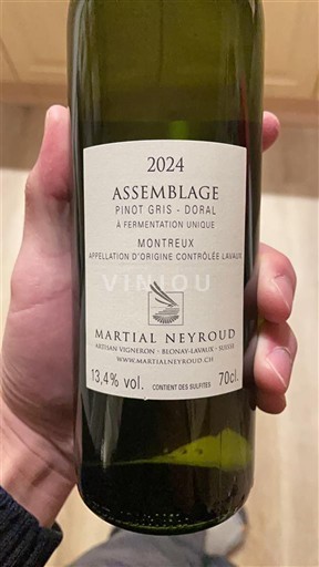 Vaud Ni doloceno Martial Neyroud Assemblage Pinot Gris - Doral 2024