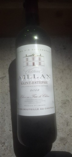Burdeos Saint-Estèphe Château Aillan 2013