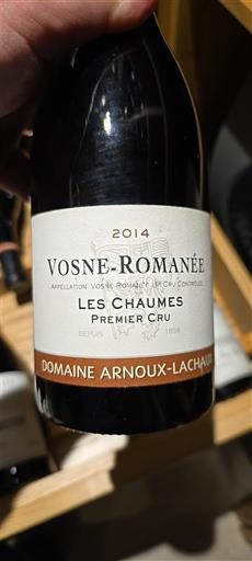 Borgoña Vosne-romanée Premier Cru Domaine Arnoux-Lachaux Les Chaumes Premier Cru 2014