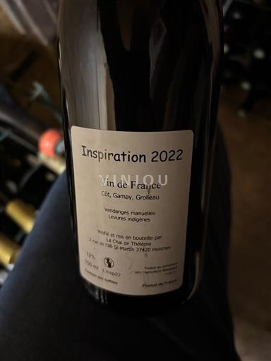 Dolina Loare Le Chai de Thélème Inspiration 2022