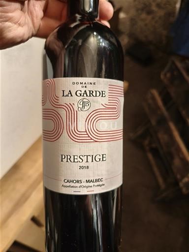 Jihozápad Cahors Domaine La Garde Prestige 2018