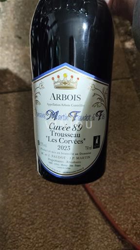Jura Arbois Domaine Martin Faudot & Fils 89 Trousseau Les Corvées 2023