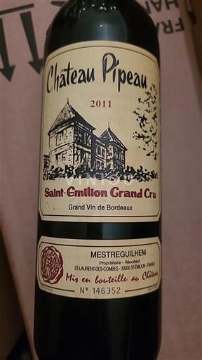 Bordeaux Saint-Émilion Grand Cru Grand Cru Château Pipeau 2011