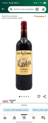 Jihozápad Cahors Clos La Coutale 2017