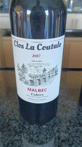 Sydväst Cahors Clos La Coutale 2017