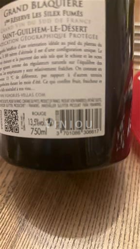 Linguadoca e Rossiglione Saint-Guilhem-le-Désert Grand Blacquière Réserve Les Silex Fumés Senza annata