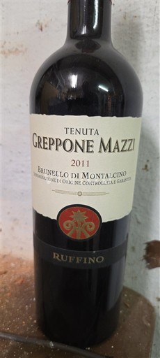 Toscana Brunello di Montalcino. Tenuta Greppone Mazzi 2011