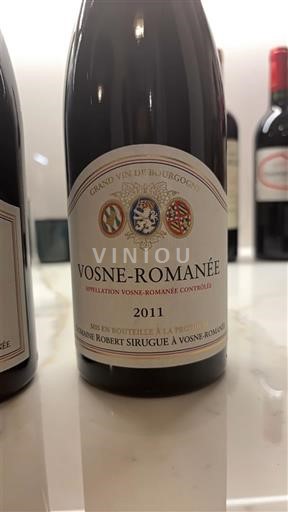 Burgundsko Vosne-romanée Domaine Robert Sirugue 2011