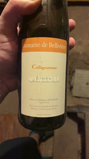 Thung lũng sông Loire Jasnières Domaine S Bellivière Calligramme 2021