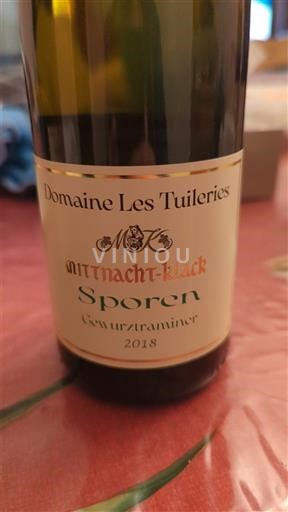 Alsasko Gewürztraminer Grand Cru Domaine Les Tuileries Sporen 2018