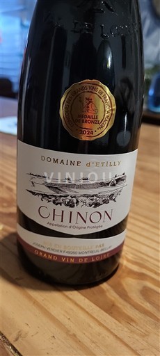 Loiren laakso Chinon Domaine Etilly Ei vuosikertaa