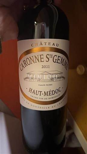 Bordeaux Haut-Médoc Château Caronne Ste Gemme 2021