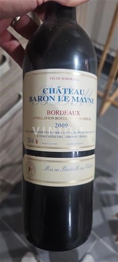 Bordeaux Château Baron Le Mayne 2009