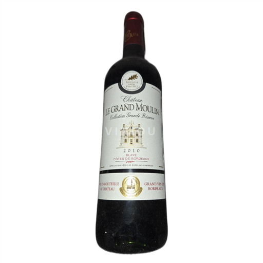 Bordeaux Blaye-Côtes-de-Bordeaux Château Le Grand Moulin Collection Grande Réserve 2010