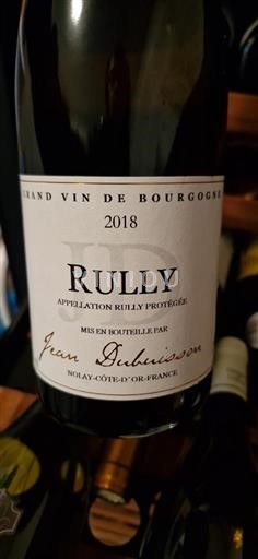 Burgundija Rully Jean Dubuisson 2018