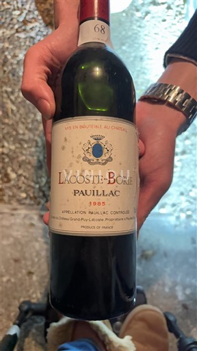 Bordeaux Pauillac Lacoste-Borie 1985
