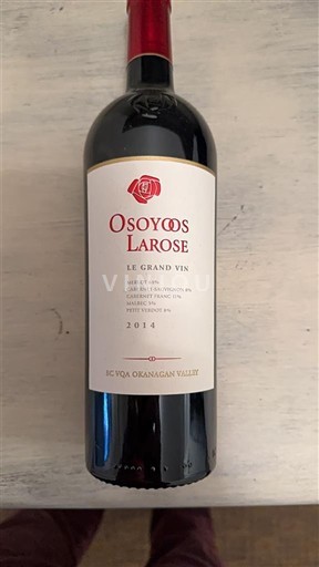 Columbia Británica Valle de Okanagan Osoyoos Larose Le grand vin 2014