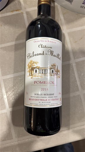 Bordeaux Pomerol Château Thiecaud-Maillet 2019
