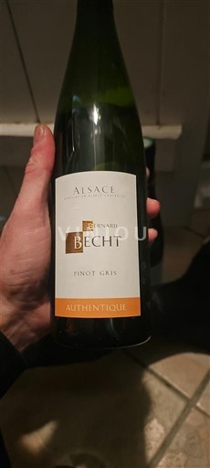 Elsass Château Bernard Becht Pinot gris Authentique 2016