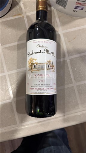 Bordeaux Pomerol Château Thieuleaud-Maillet 2018