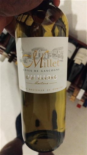 Südwestfrankreich Côtes de Gascogne Domaine Millet Gros Manseng Moelleux Ohne Jahrgang