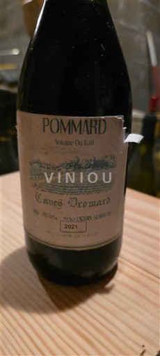 Borgoña Pommard Antoine Du Bail Caves Dromard 2021