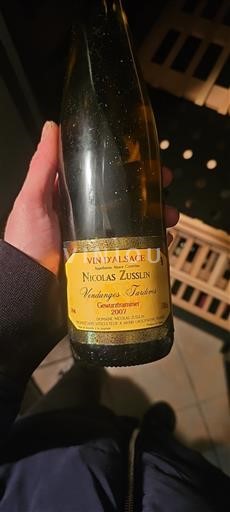 Alsacia Vendanges Tardives Nicolas Zusslin Gewurztraminer 2007