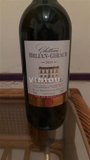 Bordeaux Château Belian Giraud 2015