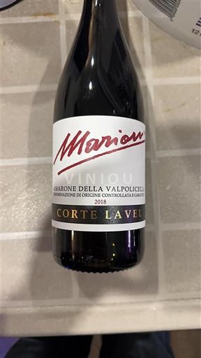 Vénétie Amarone della Valpolicella Marion Corte Lavello 2018