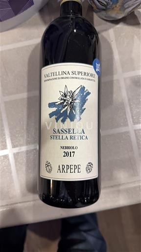 Lombardije Valtellina Superiore ARPEPE Sassella Stella Retica 2017