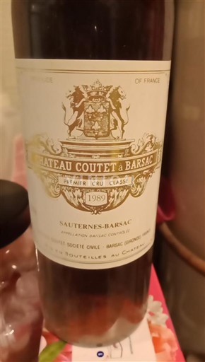 Bordeaux Barsac Premier Cru Château Coutet à Barsac 1989