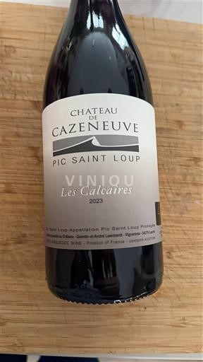 Languedoc Pic-saint-loup Château Cazeneuve Les Calcaires 2023