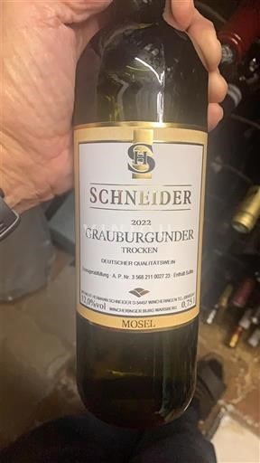 Mosela Schneider Grauburgunder Trocken 2022