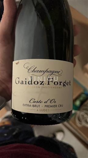 Šumivá vína Blanc extra-brut Carte d'Or Gaidoz-Forget Non millésimé Francie Champagne Šampanské AOC Premier Cru