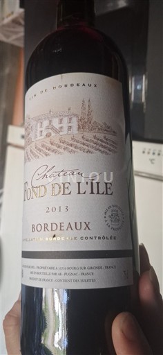 Bordeaux Château Fond de l'Ile 2013