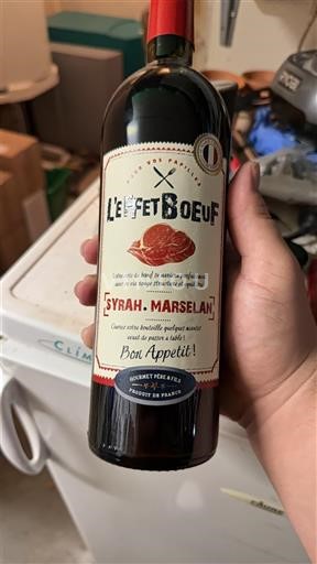 Languedoc et Roussillon Pays d'oc L'Effet Boeuf Syrah-Marselan 2024