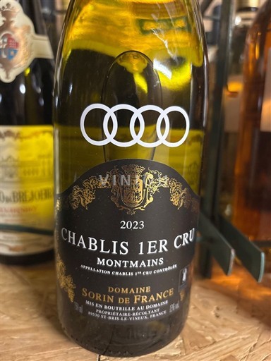 Borgoña Chablis Premier Cru Premier Cru Domaine Sorin de France Montmains 2023