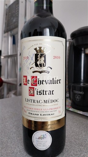 Bordeaux Listrac-Médoc Grand Listrac Le Chevalier d'Istrac 2010