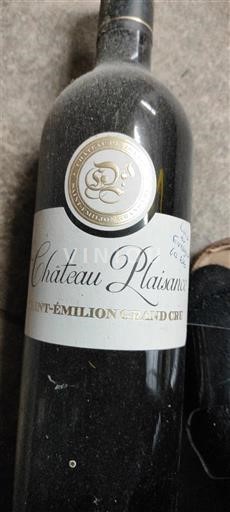 Bordeaux Saint-Émilion Grand Cru Grand Cru Château Plaisance Ikke årgangsbestemt