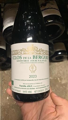 Vallée de la Loire Savennières-roche-aux-moines Clos de la Bergerie 2023