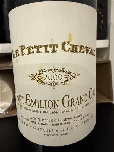 Bordeaux Saint-Émilion Grand Cru Grand Cru Le Petit Cheval 2000