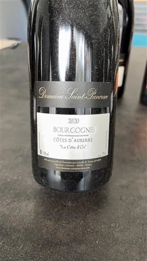 Rượu vang Rouge sec La Côte d'Or Domaine Saint-Pancrace 2020 Pháp Thung lũng sông Loire Côtes-d'auvergne AOC
