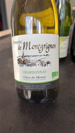 Rượu vang Blanc sec Domaine Montrignon 2021 Pháp Các vùng miền Đông Côte de Meuse IGP
