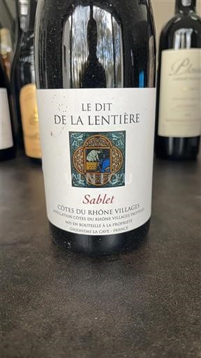 Rhônedalen Côtes-du-Rhône-Villages Le Dit de la Lentiere Sablet 2019