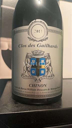 Valle della Loira Chinon Clos des Gailhards 2011